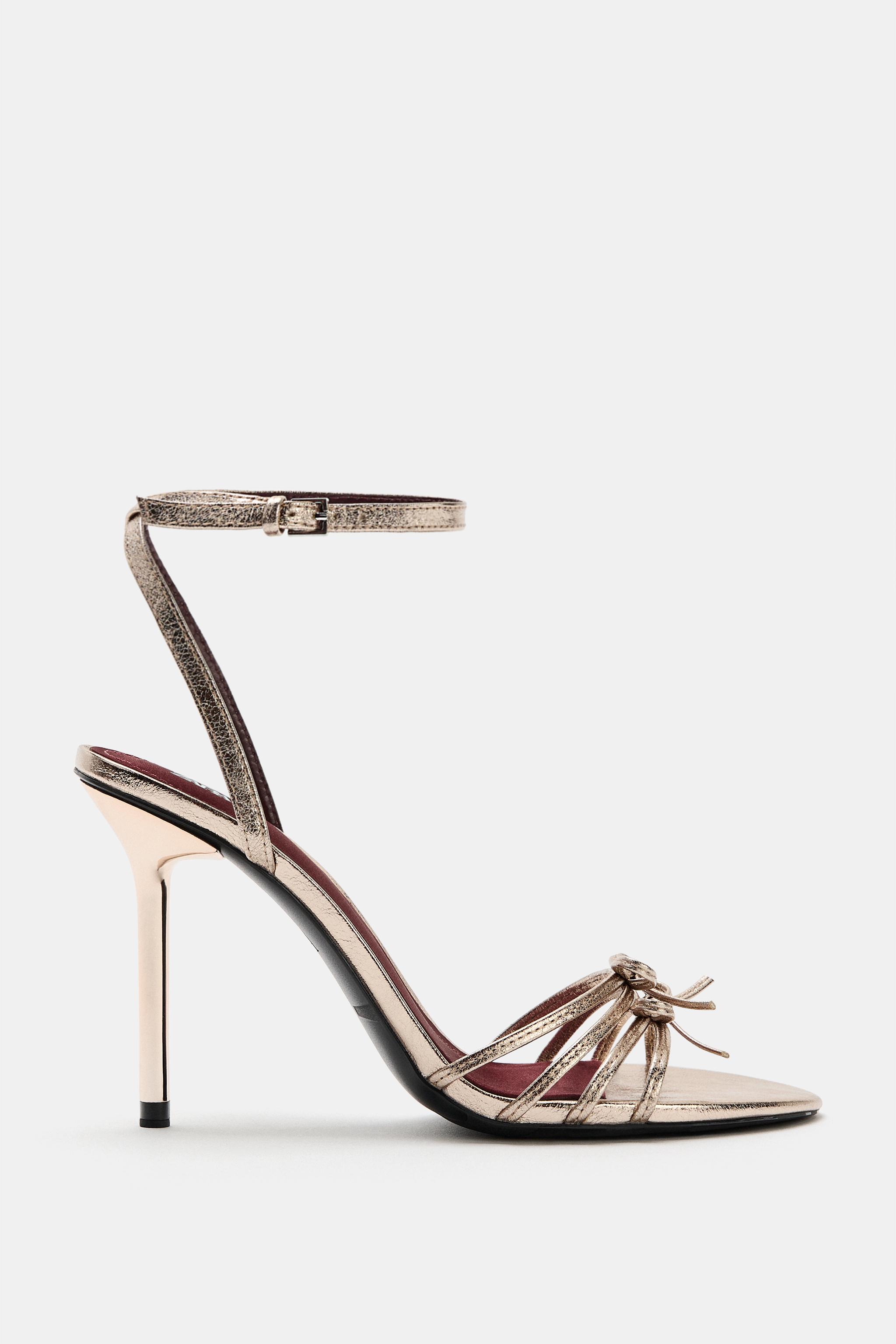 HEELED SANDALS WITH BOWS